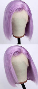 Asymmetrical Colored Bob Wigs