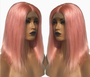 Asymmetrical Colored Bob Wigs