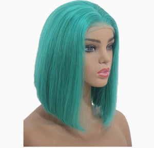 Asymmetrical Colored Bob Wigs